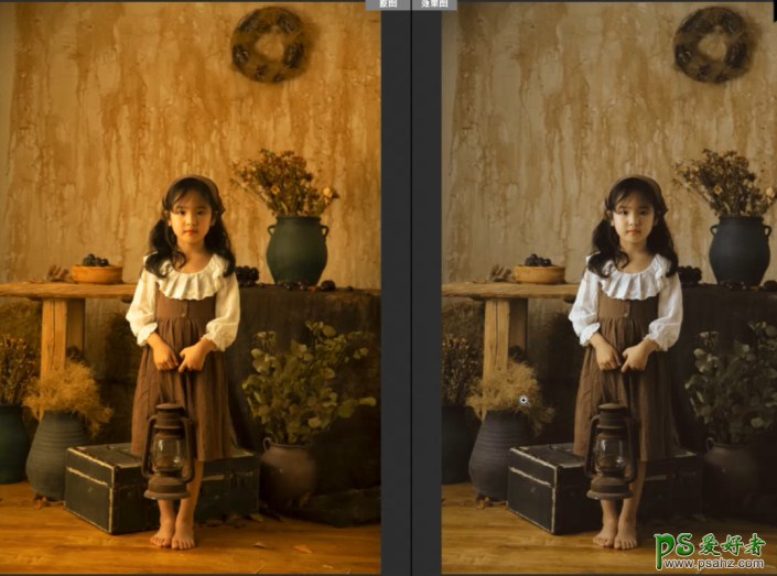PS油画效果照片怎么做？给小女孩数码照片制作出质感的油画效果