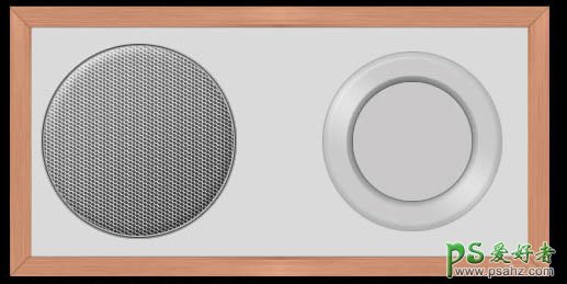 Photoshop手工制作一台古老的木质边框收音机实例教程