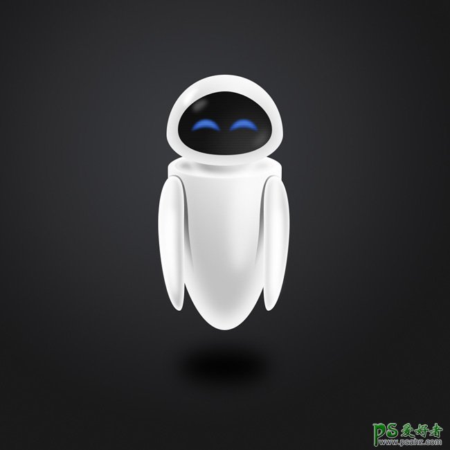 PS鼠绘教程：手工绘制科幻电影中可爱的EVA机器人-3D机器人EVA