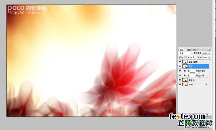 Photoshop制作手绘风格的唯美花卉效果图，花卉失量图制作教程