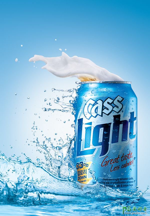 激情四射的饮料产品画报设计，张力十足的饮料产品宣传广告设计。