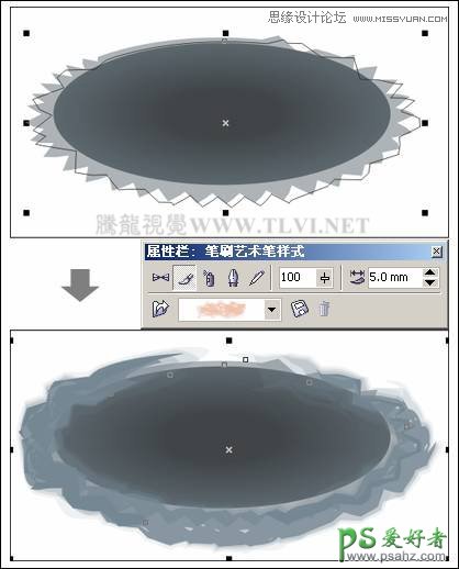 CorelDRAW实例教程：手绘中国画（荷花图）中国画制作教程