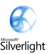 Photoshop设计半透明蓝色科技风格的微软Silverlight标志。