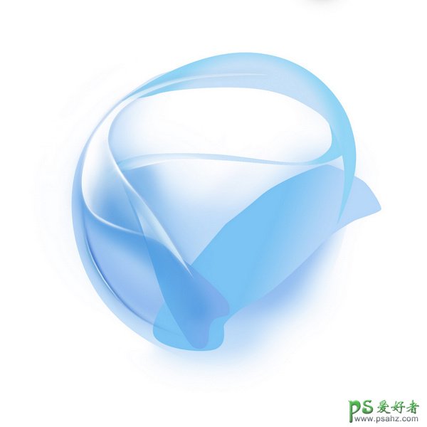Photoshop设计半透明蓝色科技风格的微软Silverlight标志。