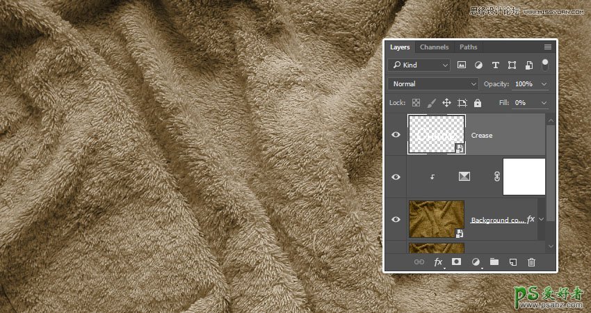 巧用PS置换滤镜制作逼真质感的毛衣艺术字，毛布制品文字效果。
