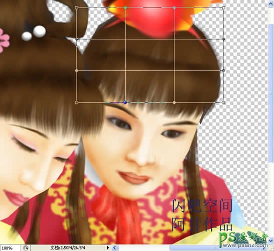 PS鼠绘教程：手绘红楼梦里的林黛玉和贾宝玉失量图片