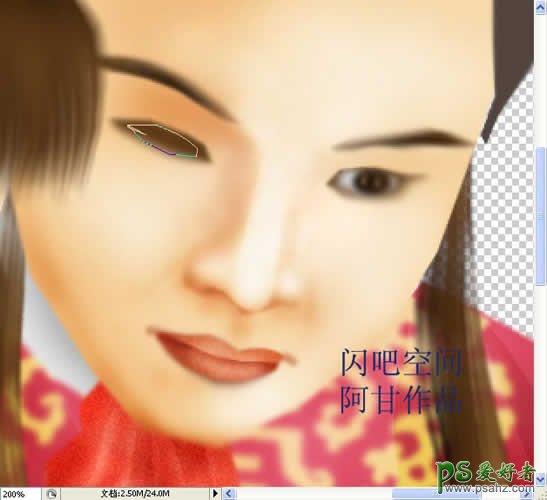 PS鼠绘教程：手绘红楼梦里的林黛玉和贾宝玉失量图片