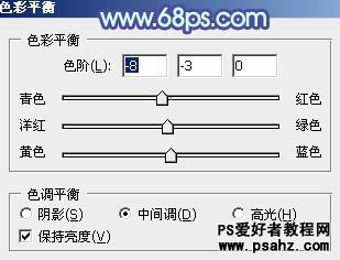 PS韩系风格调色教程：给街景上漫步的情侣图片调出韩系蓝色调