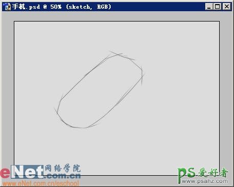 PS鼠绘教程：绘制形象逼真的手机，PS鼠绘手机实例教程
