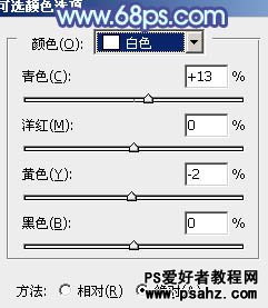 PS韩系风格调色教程：给街景上漫步的情侣图片调出韩系蓝色调