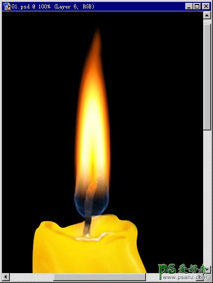 利用photoshop绘制逼真的蜡烛失量素材图片教程
