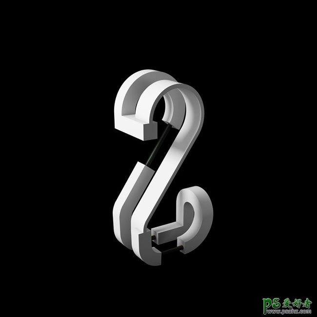 阿拉伯数字概念艺术设计，3D个性阿拉伯数字字体作品欣赏，3D艺术