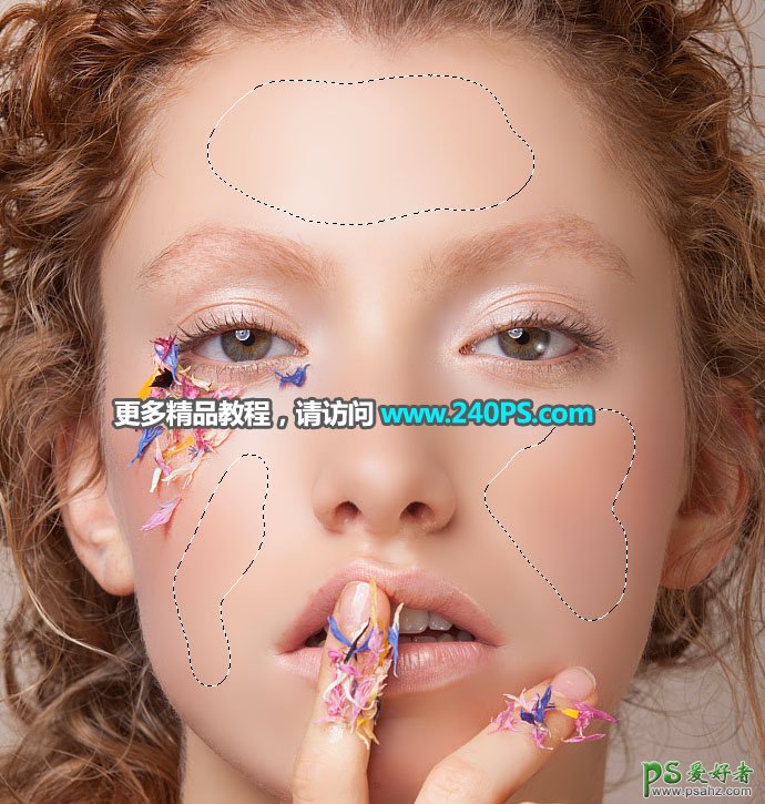 PS磨皮教程：学习智能双曲线工具完美消除人物脸部密集的淡色斑点