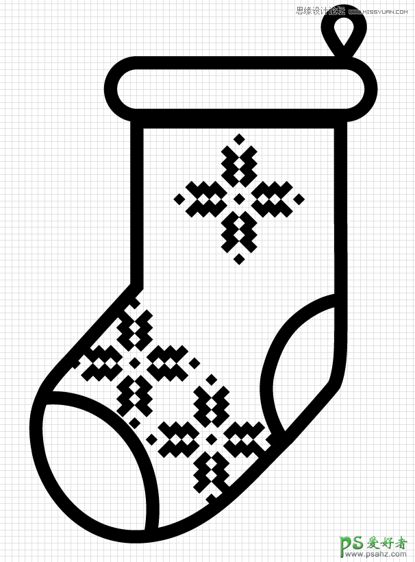 Illustrator手绘一组SVG格式的圣诞图标，可爱的圣诞节小图标
