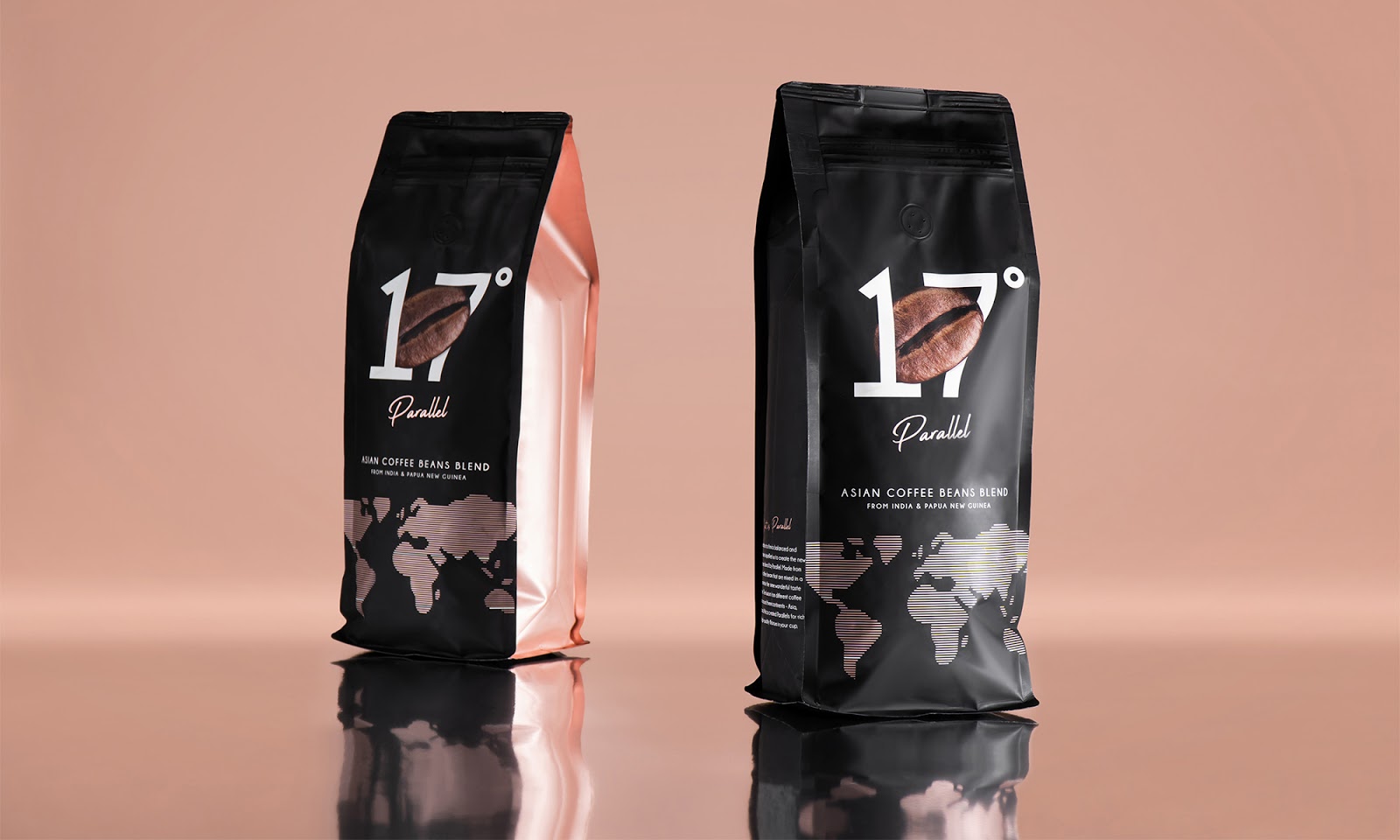 创意咖啡产口包装袋设计欣赏，Parallel咖啡包装设计。