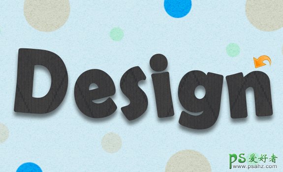 PS创意设计一种可爱的纺织面料文字效果_面料文字特效制作