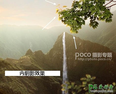 PS图片合成实例：创意打造霞光中西域古建筑屹立在山峰中的场景特