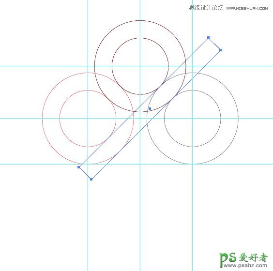 使用Illustrator用规尺法来绘制简单的百度云LOGO图标