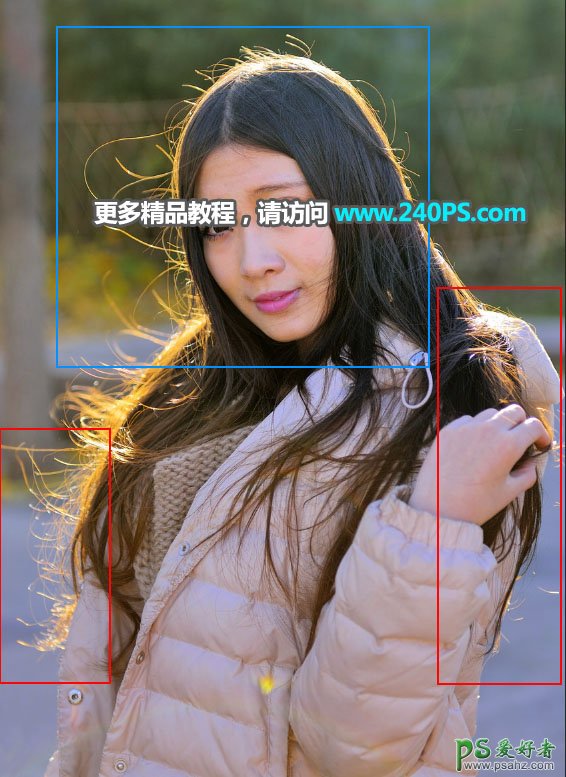 学习用photoshop通道工具快速抠出在微风中拍摄的长发美女照片。