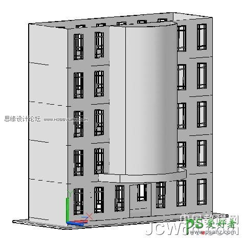 AutoCAD建模实例教程：运用曲面命令创建楼房，曲面创建房屋模型