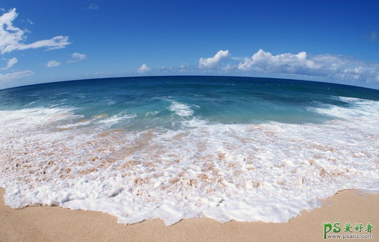 Photoshop创意合成纸张上壮丽的海景图，视野开阔的海洋世界。