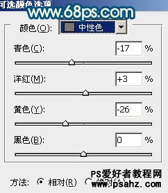 PS美女照片调色教程：给可爱的街景美女照调出时尚的青蓝色