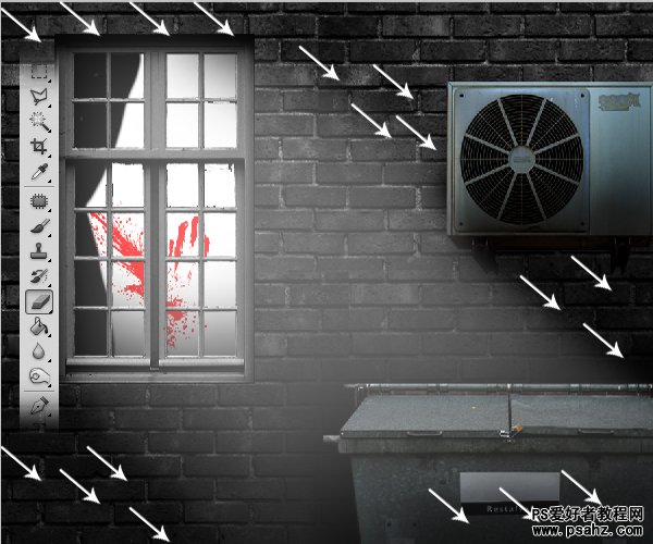 photoshop创意设计一张雨夜里的犯罪现场图片效果教程