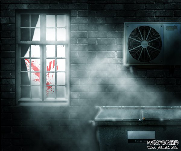 photoshop创意设计一张雨夜里的犯罪现场图片效果教程