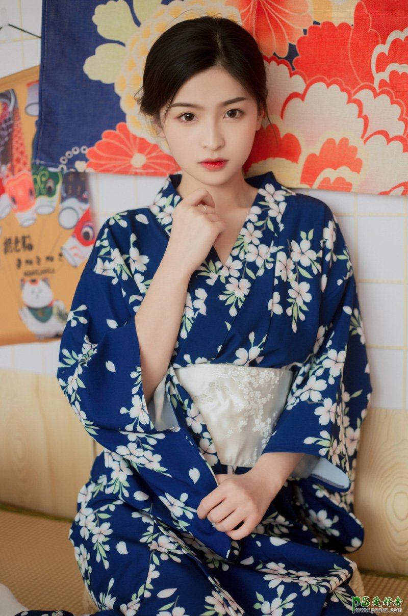 白嫩性感的日本和服美女唯美摄影写真照片，清新诱人和服美女写真