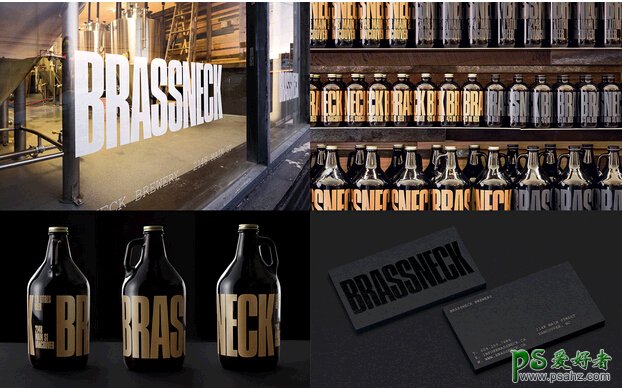 国外设计公司Brassneck啤酒视觉设计欣赏，烘托出强烈的视觉感