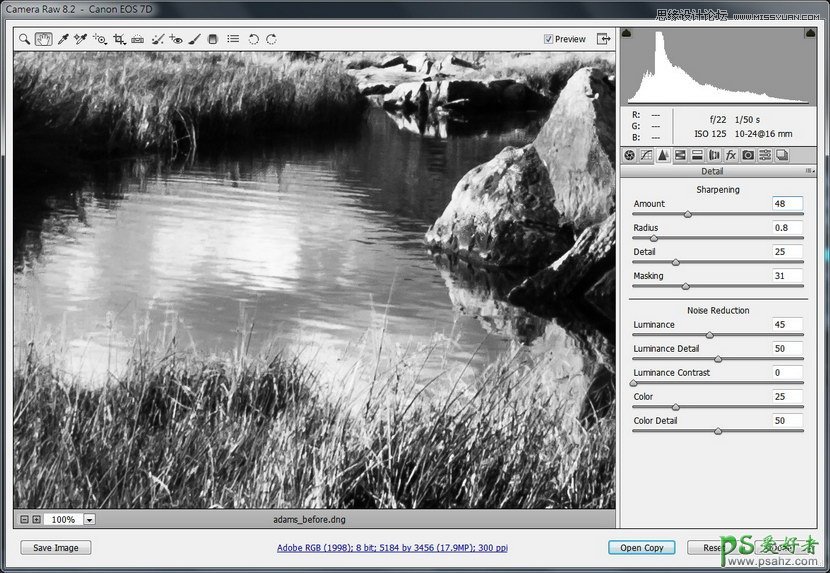 学习如何用PS软件将风景作品变成Ansel Adams风格的黑白照片效果