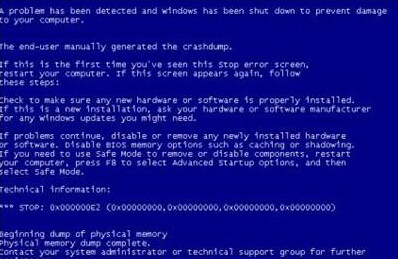 电脑蓝屏故障大全1