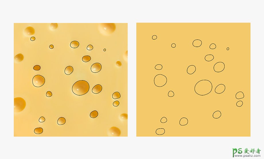 AI新手手绘教程：学习绘制漂亮逼真的写实主义的奶酪图案