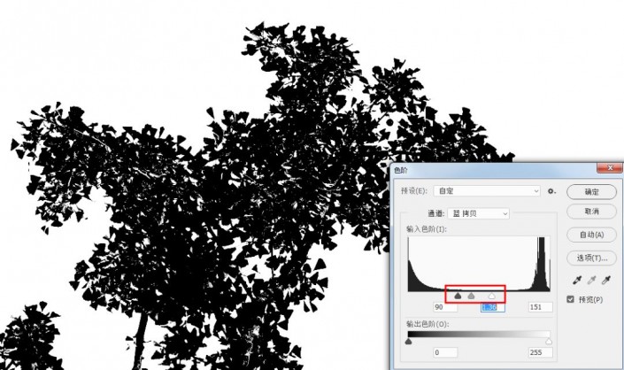 PS快速抠图教程：学习用通道工具快速抠出枝叶杂乱的树枝。