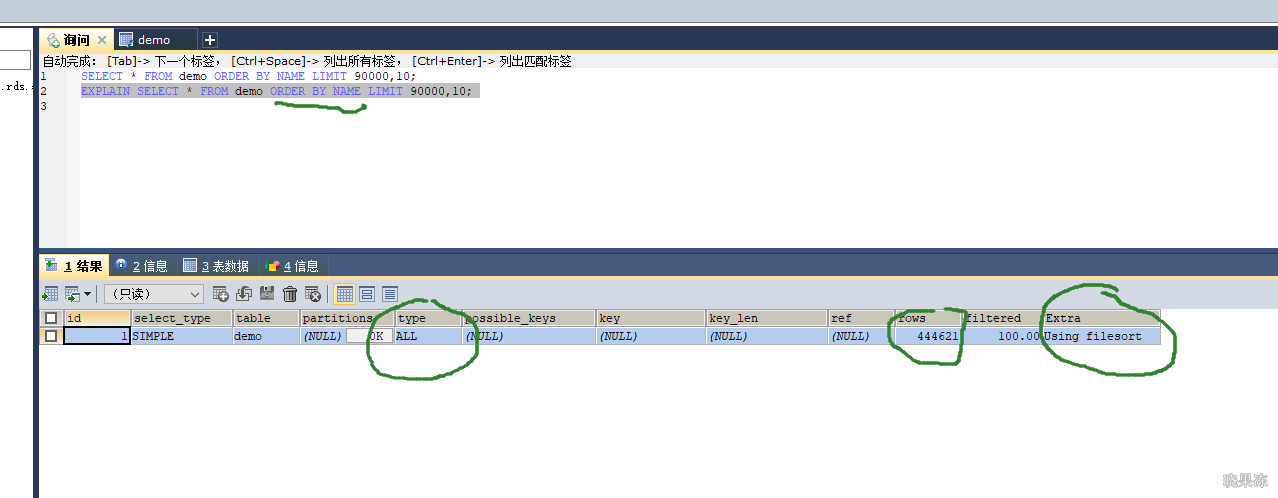 MySQL索引优化之分页探索_数据_04