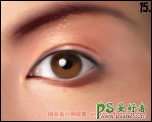 PS鼠绘教程：手绘漂亮美女美妆效果的眼睛