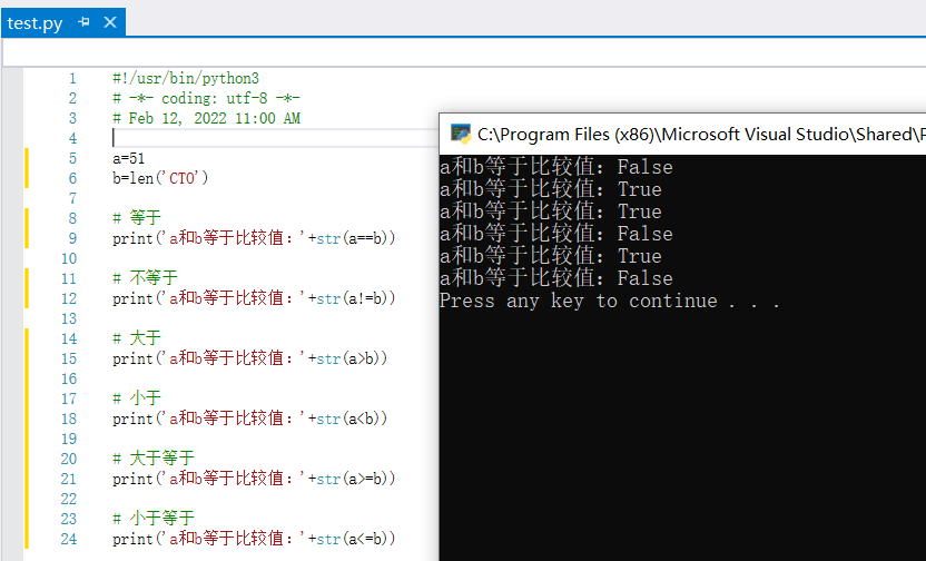 #yyds干货盘点#比较运算符 - python基础学习系列（6）_数据库