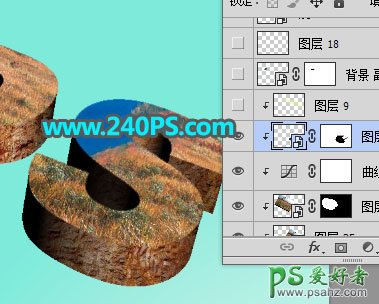 PS字体设计：利用自带的3D工具及合成处理设计出清爽的深秋立体字