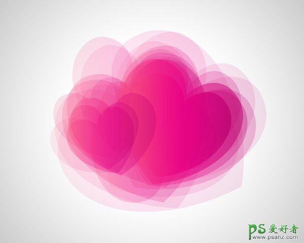 PS心形图片制作教程_设计抽象可爱的心形图片_浪漫心形图片