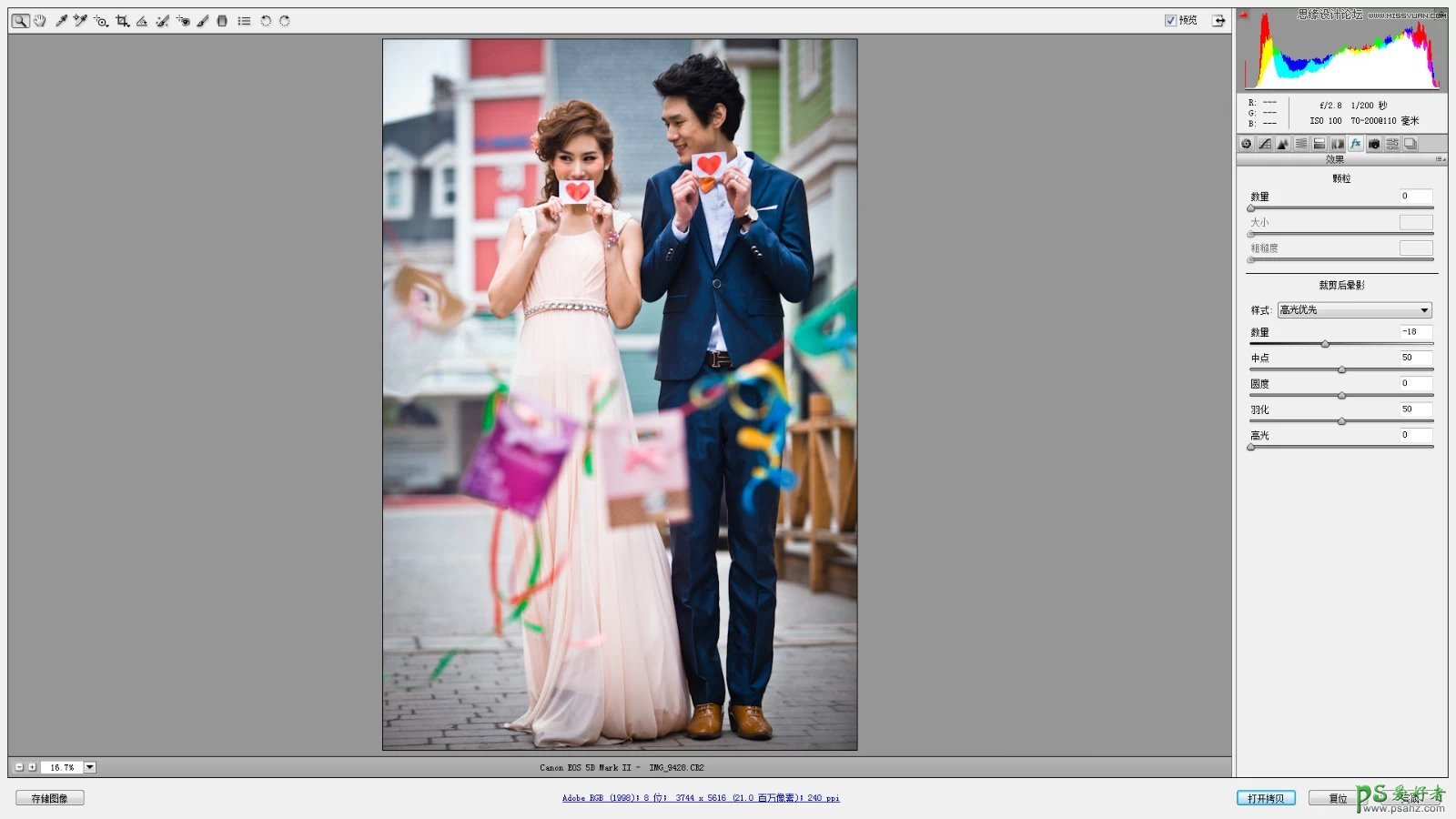 Photoshop打造韩式小清新风格的梦幻情侣婚纱照，韩式情侣婚片