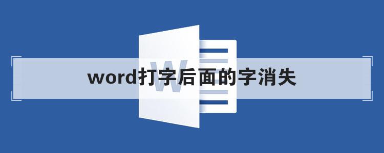 word打字后面的字消失