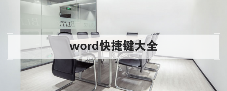 word快捷键大全