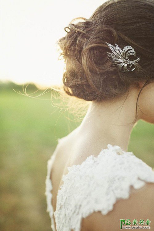 美如仙子的欧美女生性感私房照 唯美的欧美新娘头饰发型图片