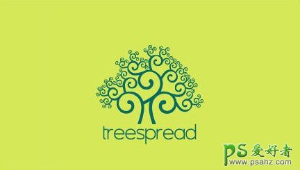 一组含有树木样式的标志设计作品，关于树的标志作品欣赏。