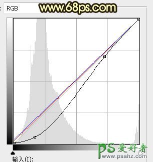 PS调色教程：给漂亮的公主小妹街景照片调出唯美的暗黄色