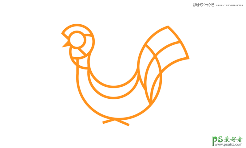 利用Illustrator黄金分割绘制漂亮的鸡年创意图像