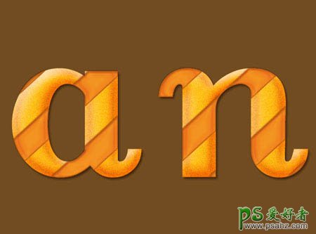 Photoshop创意打造橙色抽丝纹理效果的水晶字实例教程，抽丝字