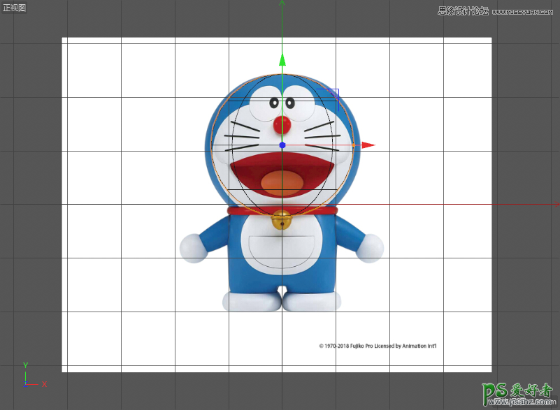 C4D建模教程：详细讲解卡通机器猫哆啦A梦图片的建模及渲染。