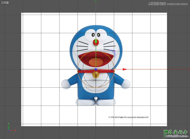 C4D建模教程：详细讲解卡通机器猫哆啦A梦图片的建模及渲染。