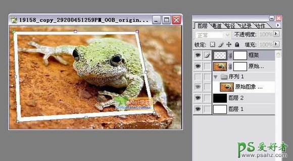 PS照片特效制作教程：创意设计一幅青蛙陷入照片的效果